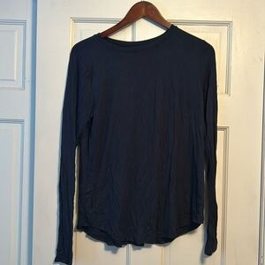 Plain Navy Hollister Long Sleeve